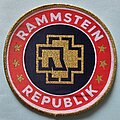 Rammstein - Patch - Rammstein Republik Patch Gold Border