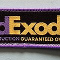Exodus - Patch - Exodus FedExodus Total Destruction Guaranteed Overnight Mini Stripe Patch Purple...