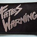 Fates Warning - Patch - Fates Warning Logo Patch Silver Glitter