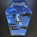 Metallica - Patch - Metallica - Ride the Lightning woven backpatch (Blue border)