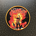 Manowar - Patch - Manowar - Kings of Metal woven patch (Orange border)