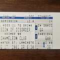Vision Of Disorder - Other Collectable - Vision Of Disorder-Primer 55-God Forbid Ticket Stub 08/17/01 Chameleon Club...