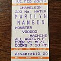 Marilyn Manson - Other Collectable - Marilyn Manson Ticket Stub 02/28/95 Chameleon Lancaster, PA