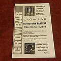 Crowbar - Other Collectable - Crowbar 1994 Pavement Music Promotional Flyer