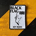 Black Flag - Patch - Black Flag - My Rules Woven Patch