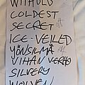 Moonlight Sorcery - Other Collectable - Signed setlist from Moonlight Sorcery's debut gig.