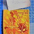 Mercyful Fate - Patch - Mercyful Fate - Flaming demon woven patch