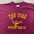 The Used - TShirt or Longsleeve - The Used Warped Tour 03 Shirt