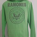 Ramones - Hooded Top / Sweater - RAMONES Amplified Vint age 2010 MEDIUM Lime Green Hoodie Hooded Sweatshirt