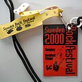 King Diamond - Other Collectable - King Diamond - Sweden Rock Festival 11-Jun-2000 Festival Stage pass