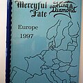 Mercyful Fate - Other Collectable - Mercyful Fate / King Diamond Tour Itinerary - Europe '97