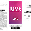 Kiss - Other Collectable - Concert ticket Kiss Stockholm 2017