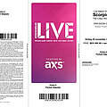 Scorpions - Other Collectable - Concert ticket Scorpions Stockholm 2017