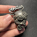 Sepultura - Pin / Badge - SEPULTURA Beneath The Remains 1990 OG pin badge and patch Poker Blue Grape