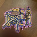 Death - Patch - Death rubber logo pink