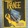 Trance - Patch - Trance Power infusion woven Patch blue version gold glitter border