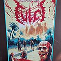 Fulci - Patch - Fulci Tropical Sun back patch, teal border