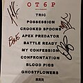 Otep - Other Collectable - Otep setlist