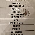 Sevendust - Other Collectable - Sevendust setlist