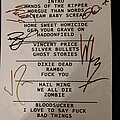 Wednesday 13 - Other Collectable - Wednesday 13 setlist