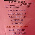 Rev Theory - Other Collectable - Rev Theory setlist