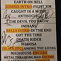 Anthrax - Other Collectable - Anthrax setlist