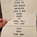 Drowning Pool - Other Collectable - Drowning Pool setlist