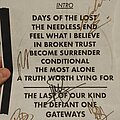 The Halo Effect - Other Collectable - The Halo Effect setlist