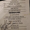 Seether - Other Collectable - Seether setlist