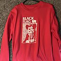 Black Flag - TShirt or Longsleeve - Black flag bright pink crew neck