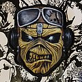 Iron Maiden - Patch - Iron Maiden - Eddie Pilot shaped patch