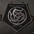 Isengard - Patch - Isengard - Death Is Certain, Life Is Not Triskellion patch [grey border]