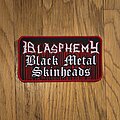 Blasphemy - Patch - Blasphemy - Black Metal Skinheads oversized patch [red border]