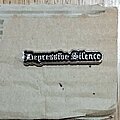 Depressive Silence - Pin / Badge - Depressive Silence - Text Pin [silver letters]