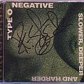 Type O Negative - Tape / Vinyl / CD / Recording etc - Type O Negative - Signed Slower, Deeper And Harder Bootleg CD by Peter Steele