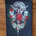 Guns N&#039; Roses - Patch - Guns N' Roses GUNS N ROSES skulls heart guns logo PATCH