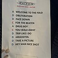 Filter - Other Collectable - Filter Buzzard Fest 2023 setlist