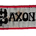 Saxon - Patch - Saxon - Logo [White Background, Ministrip, Red Border]