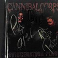 Cannibal Corpse - Tape / Vinyl / CD / Recording etc - Cannibal Corpse signed cd