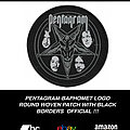 Pentagram - Patch - Pentagram Baphomet Logo Round Woven Patch