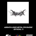 Abbath - Pin / Badge - Abbath Logo Metal Pin Badge