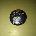 Slayer - Pin / Badge - Slayer - Skeleton with Chains over World bootleg Pin