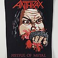 Anthrax - Patch - ANTHRAX Fistful.. 80s backpatch