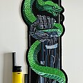 Patch - Patch - Snake Cyborg Cyberpunk Oversized Patch Green