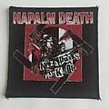 Napalm Death - Patch - Napalm Death Nazi Punks Fuck Off