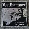 Hellhammer - Patch - Hellhammer Triumph of Death… Silver Foil Patch