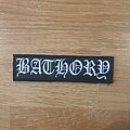 Bathory - Patch - Bathory - Logo Embroidered Leather Patch