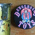 Dangerous Toys - Pin / Badge - Original 1989 ~ DANGEROUS TOYS ~ Rock Band Album Promo Pin