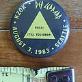 Def Leppard - Pin / Badge - Def Leppard Pyromania Tour Promo Pin Button ~ Seattle Show August 3, 1983