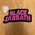Black Sabbath - Patch - Black Sabbath - Purple Band Logo - Embroidered - Black Border (A38)